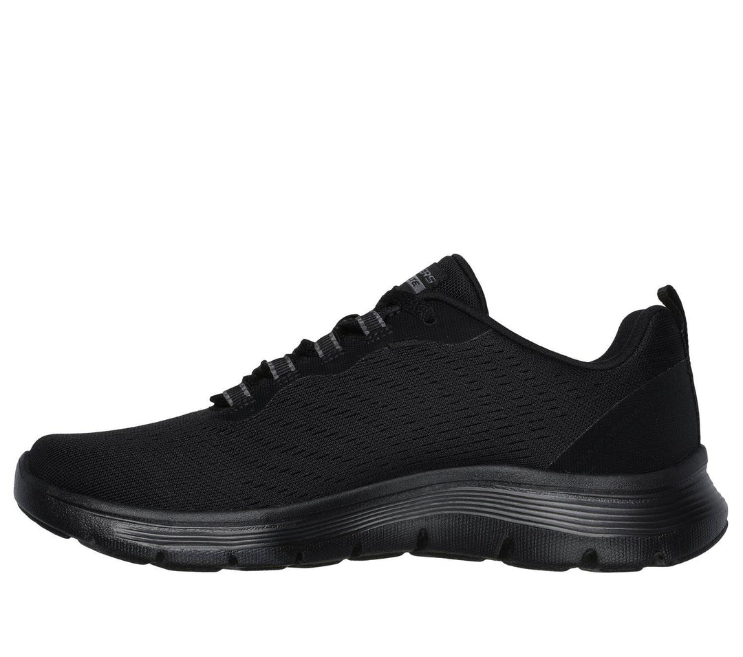 Women's Wide Fit Skechers 150201W Flex Appeal 5.0 New Path Trainers in Navy/Blue - Image 3