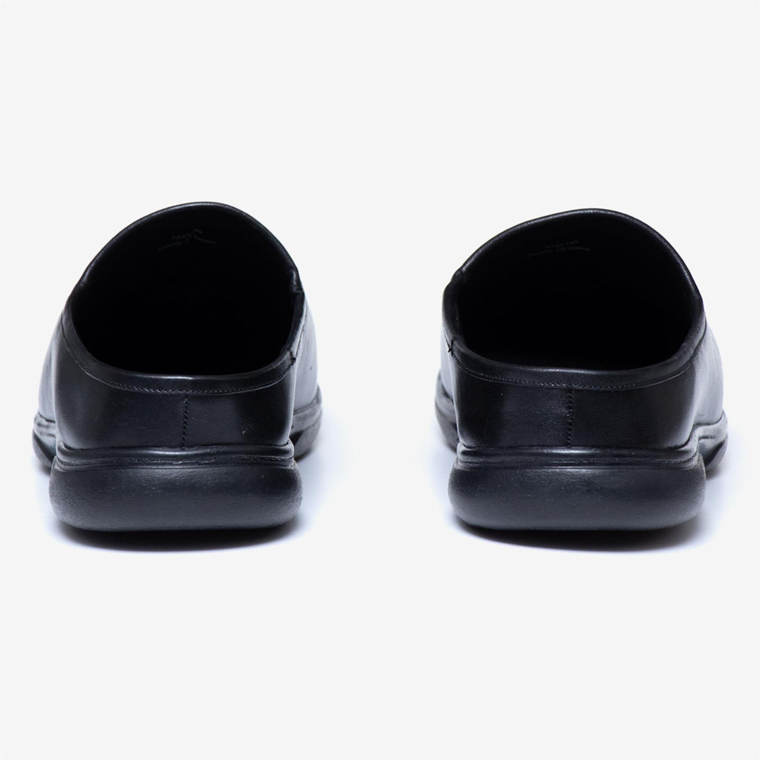 Men's Wide Fit Tredd Well Taylor Mule Slippers in Black - Image 7