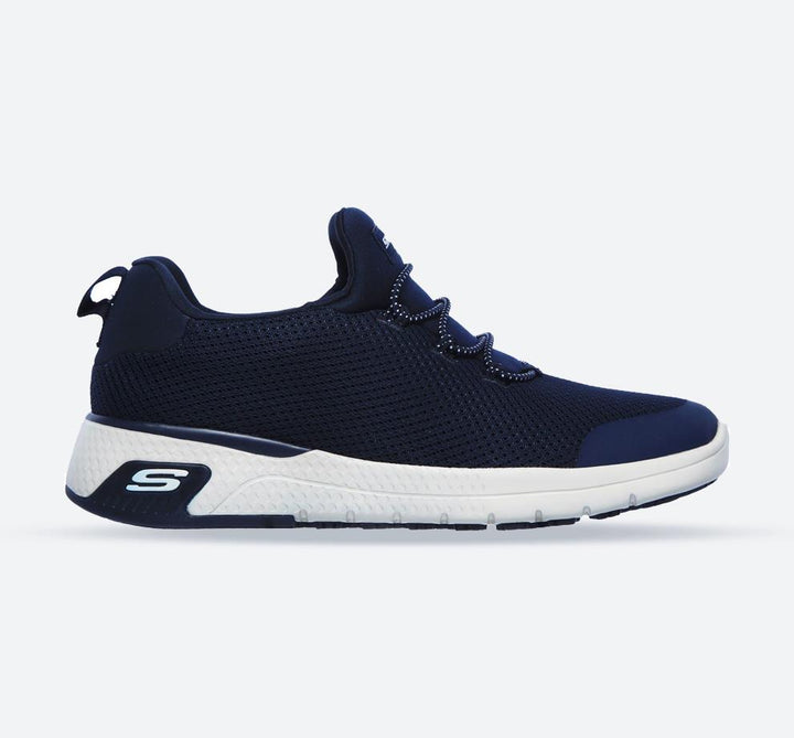 Women's Wide Fit Skechers 77281EC Marsing Waiola SR Safety Trainers in Navy - Image 1