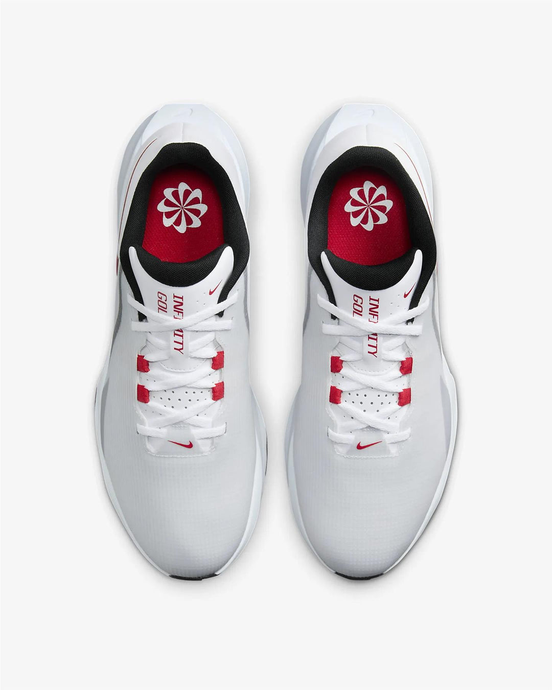 Men's Wide Fit Nike FN0565-101 Infinity G NN Waterproof Golf Shoes in White - Image 5