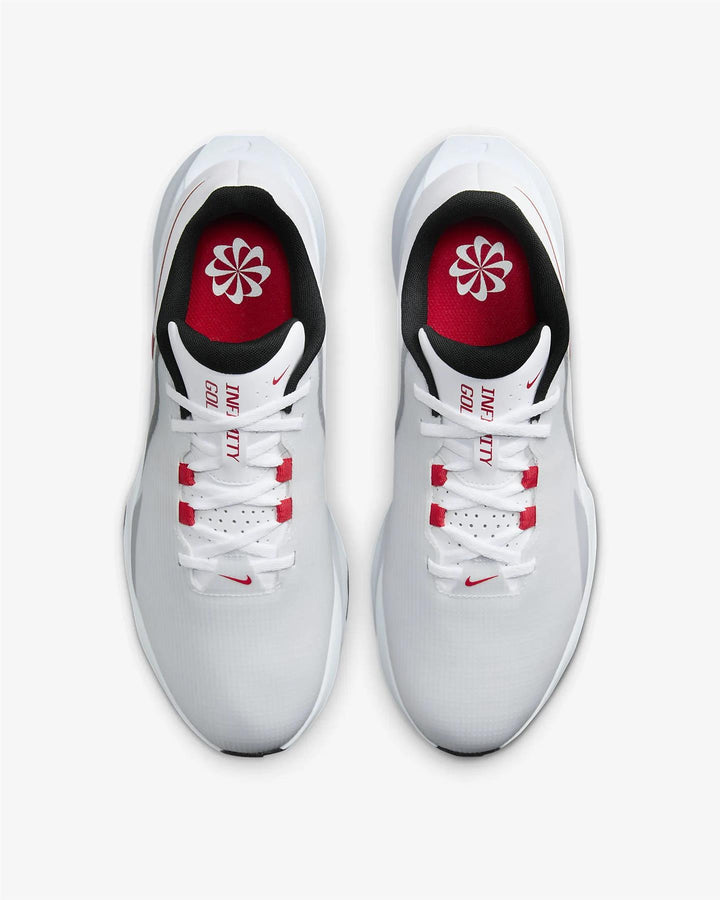 Men's Wide Fit Nike FN0565-101 Infinity G NN Waterproof Golf Shoes in White - Image 1