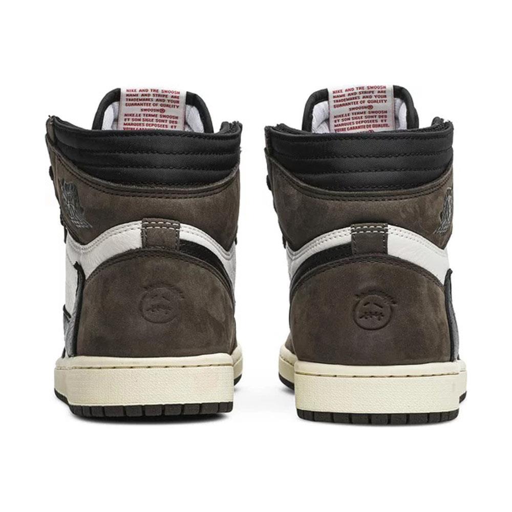Men's Wide Fit Nike Jordan 1 Retro High Og Sp Boots in Mocha - Image 6