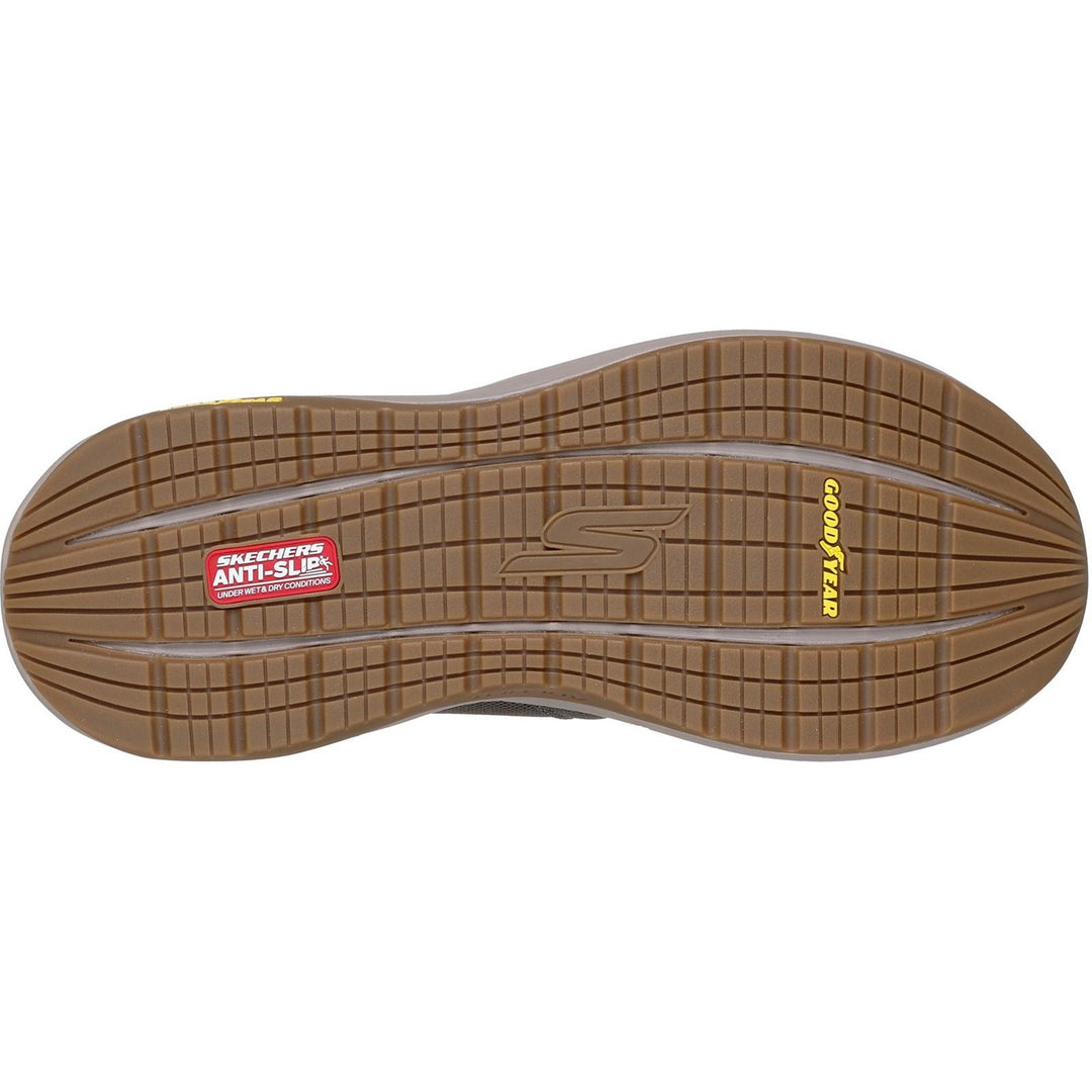 Men's Wide Fit Skechers 217000 Slip-ins Go Walk Stability 2.0 Trainers in Dark Taupe - Image 6