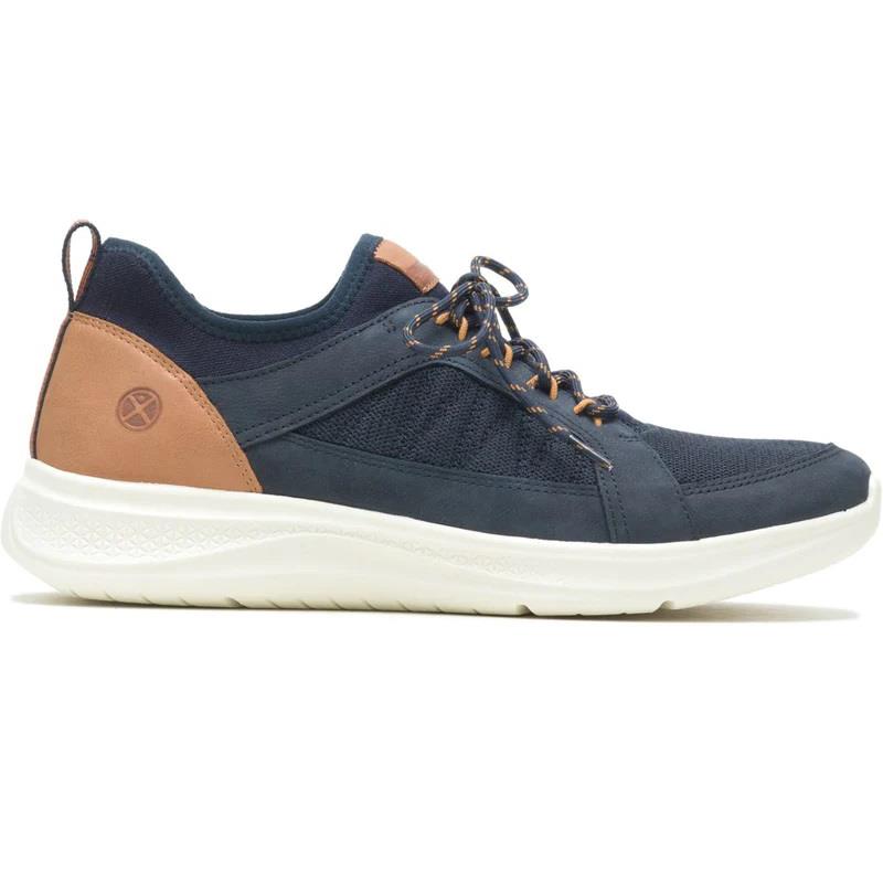 Men's Wide Fit Hush Puppies Elevate Trainers in Navy - Image 2