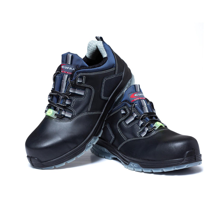 Mens Wide Fit Cofra RAP Safety Shoes in Black - Image 1