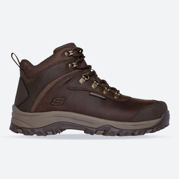 Men's Relaxed Fit Skechers 205240 Relmnt Lennox Hiking Boots in Cocoa - Image 1