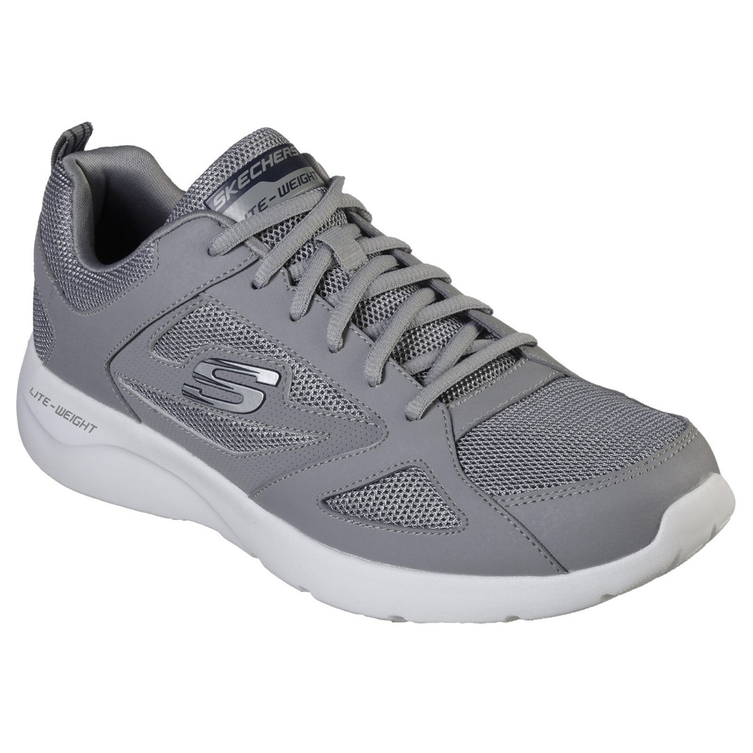 Men's Wide Fit Skechers 58363 Dynamight 2.0 Fallford Trainers in Black - Image 15