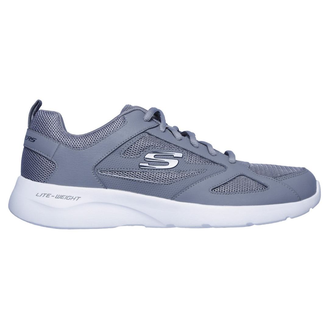 Men's Wide Fit Skechers 58363 Dynamight 2.0 Fallford Trainers in Black - Image 14