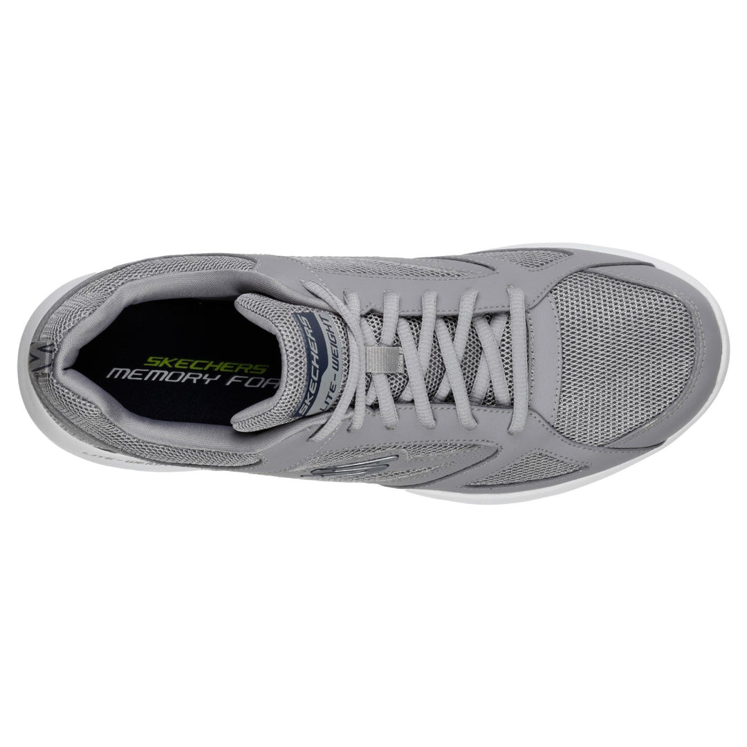 Men's Wide Fit Skechers 58363 Dynamight 2.0 Fallford Trainers in Black - Image 18