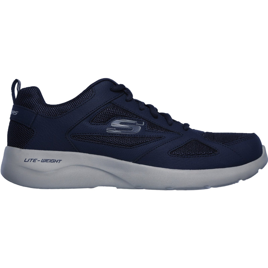 Men's Wide Fit Skechers 58363 Dynamight 2.0 Fallford Trainers in Black - Image 8