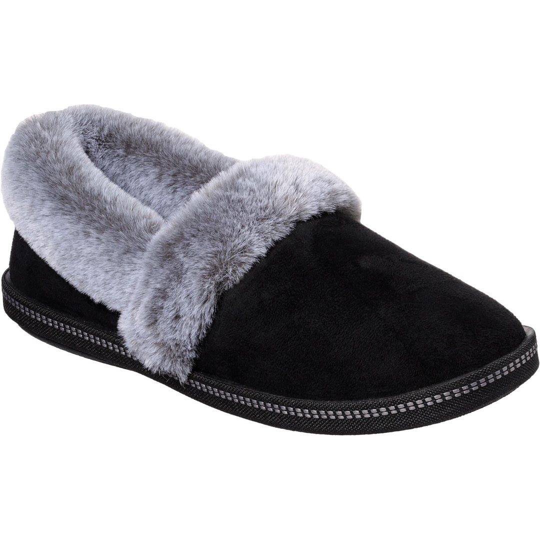 Women's Wide Fit Skechers 32777 Cozy Campfire Team Toasty Slippers in Black - Image 4