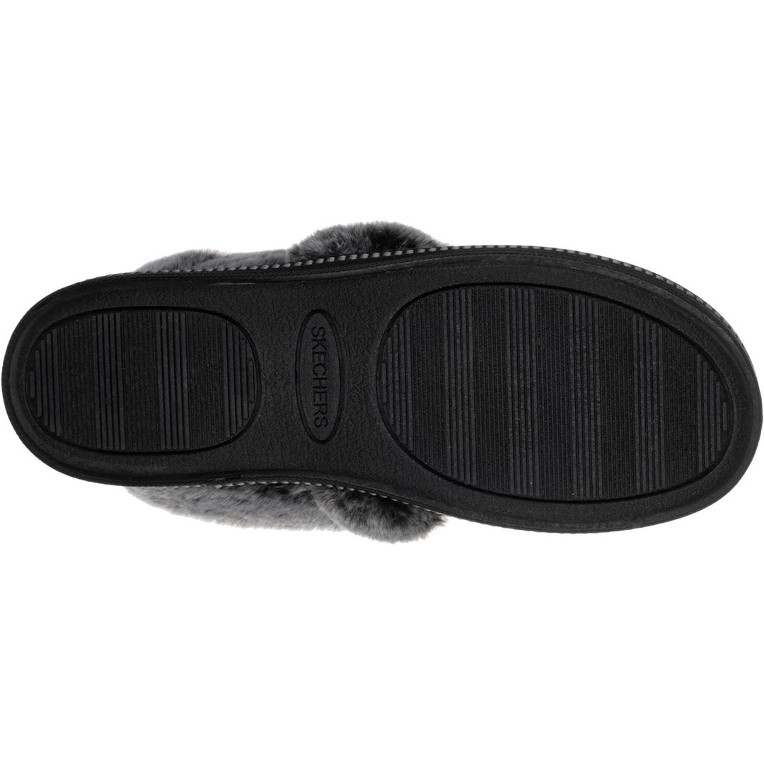 Women's Wide Fit Skechers 32777 Cozy Campfire Team Toasty Slippers in Black - Image 5