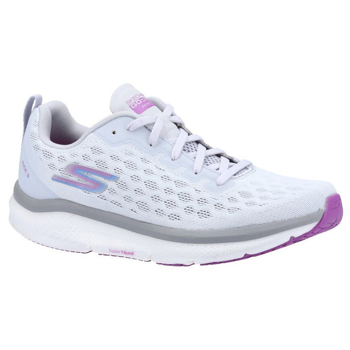 Women's Wide Fit Skechers 172005 Go Run Ride 9 Trainers in Navy/Purple - Image 1