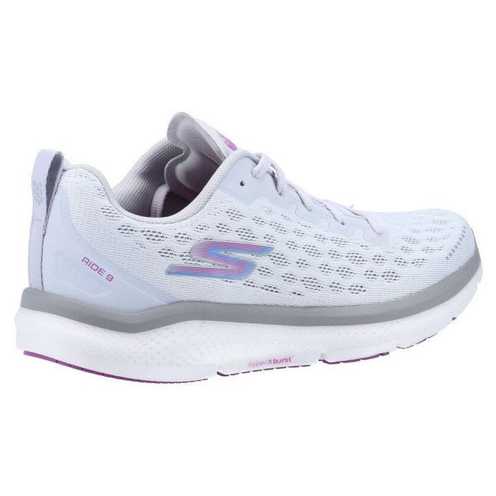 Women's Wide Fit Skechers 172005 Go Run Ride 9 Trainers in Navy/Purple - Image 1