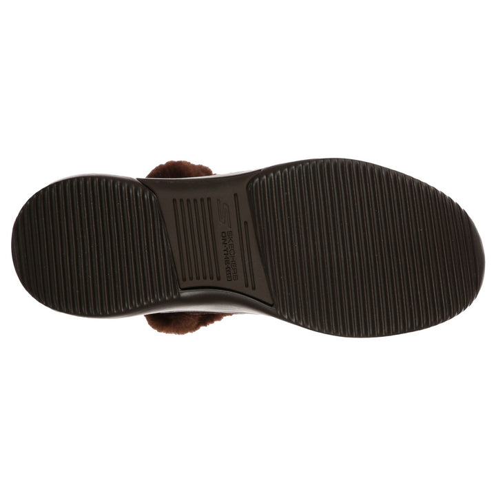 Women's Wide Fit Skechers 144250 On The Go Midtown So Plush Boots in Chocolate - Image 1