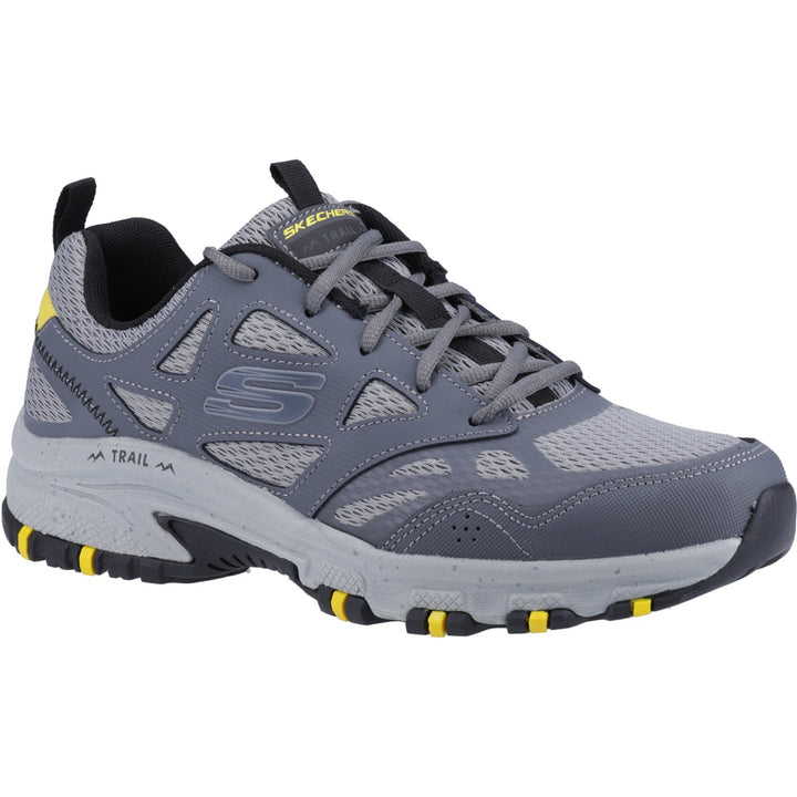 Men's Wide Fit Skechers 237265 Hillcrest outdoor trail Walking Trainers - Charcoal/Black in Charcoal/Black - Image 1