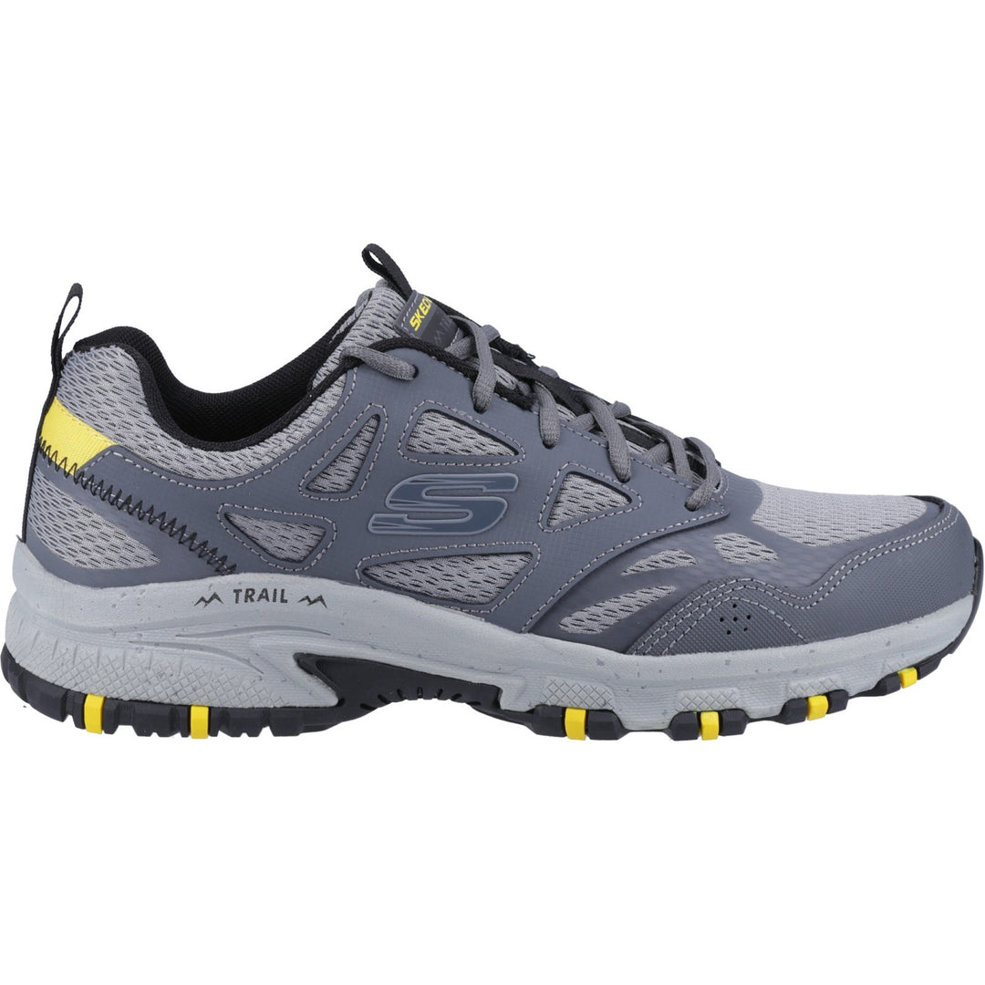 Men's Wide Fit Skechers 237265 Hillcrest outdoor trail Walking Trainers - Charcoal/Black in Charcoal/Black - Image 2