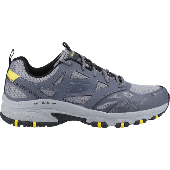 Men's Wide Fit Skechers 237265 Hillcrest outdoor trail Walking Trainers - Charcoal/Black in Charcoal/Black - Image 1
