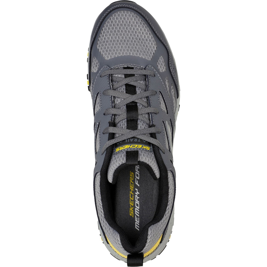Men's Wide Fit Skechers 237265 Hillcrest outdoor trail Walking Trainers - Charcoal/Black in Charcoal/Black - Image 6