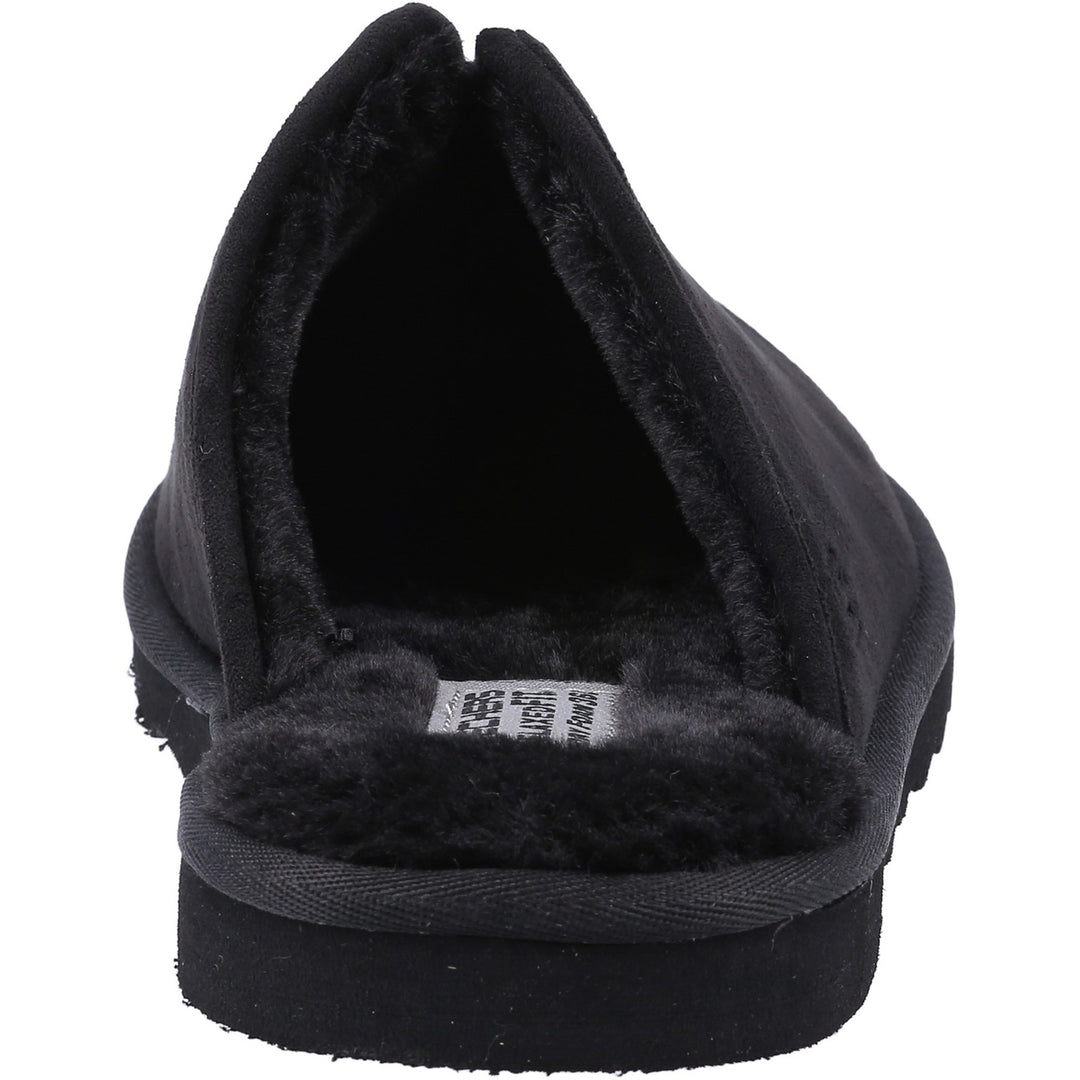 Men's Relaxed Fit Skechers 66094 Renten Palco Slippers in Black - Image 6