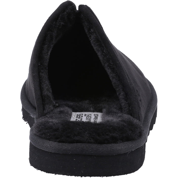 Men's Relaxed Fit Skechers 66094 Renten Palco Slippers in Black - Image 1