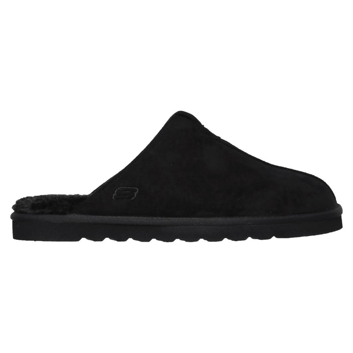 Men's Relaxed Fit Skechers 66094 Renten Palco Slippers in Black - Image 1