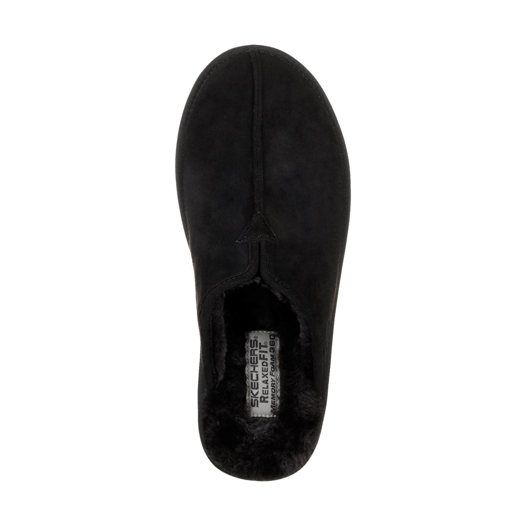 Men's Relaxed Fit Skechers 66094 Renten Palco Slippers in Black - Image 5