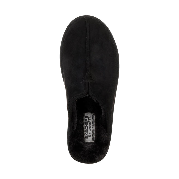 Men's Relaxed Fit Skechers 66094 Renten Palco Slippers in Black - Image 1
