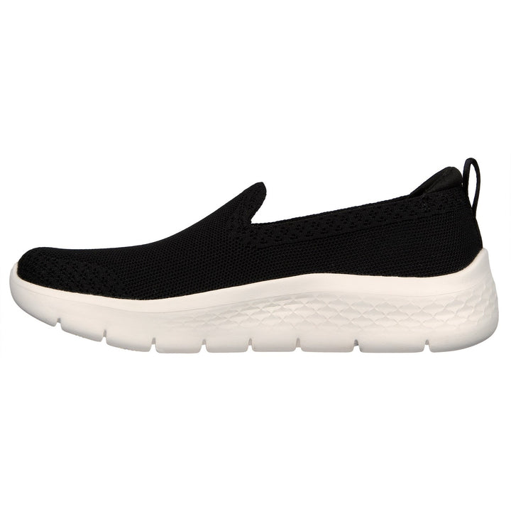 Women's Wide Fit Skechers 124957 Walk Flex Bright Trainers in Black/White - Image 1