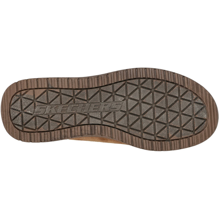 Men's Relaxed Fit Skechers 204636 Murette Garvanza Slippers in Chocolate - Image 1