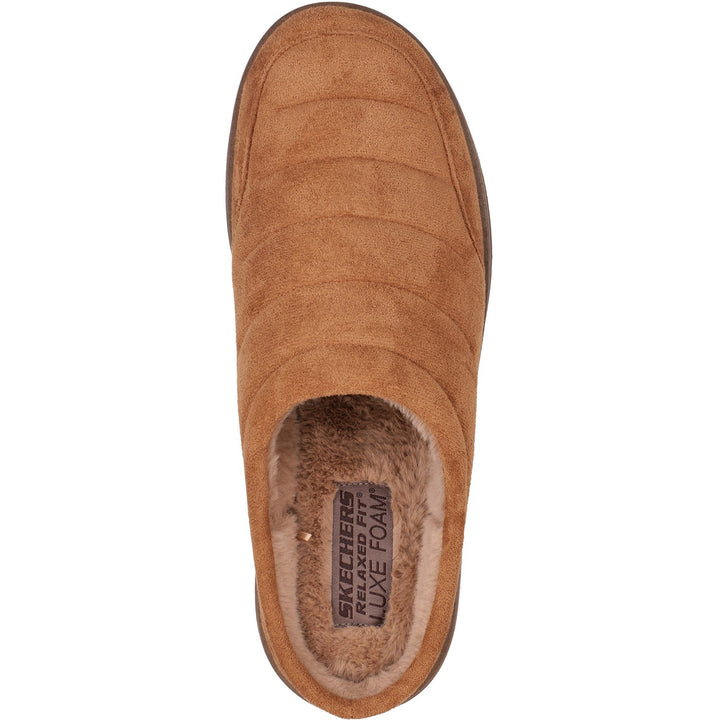 Men's Relaxed Fit Skechers 204636 Murette Garvanza Slippers in Chocolate - Image 1