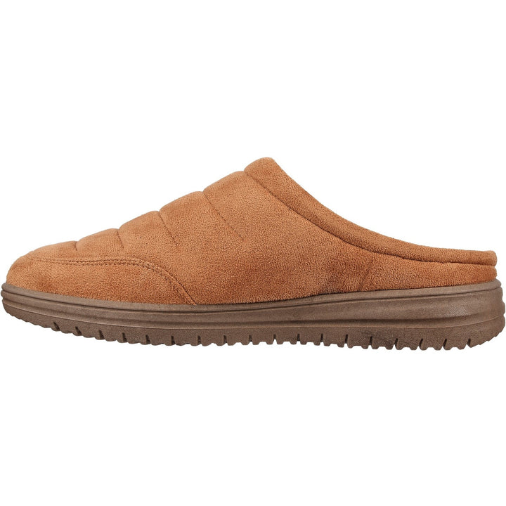 Men's Relaxed Fit Skechers 204636 Murette Garvanza Slippers in Chocolate - Image 1