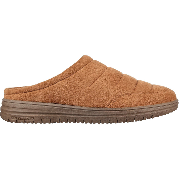 Men's Relaxed Fit Skechers 204636 Murette Garvanza Slippers in Chocolate - Image 1