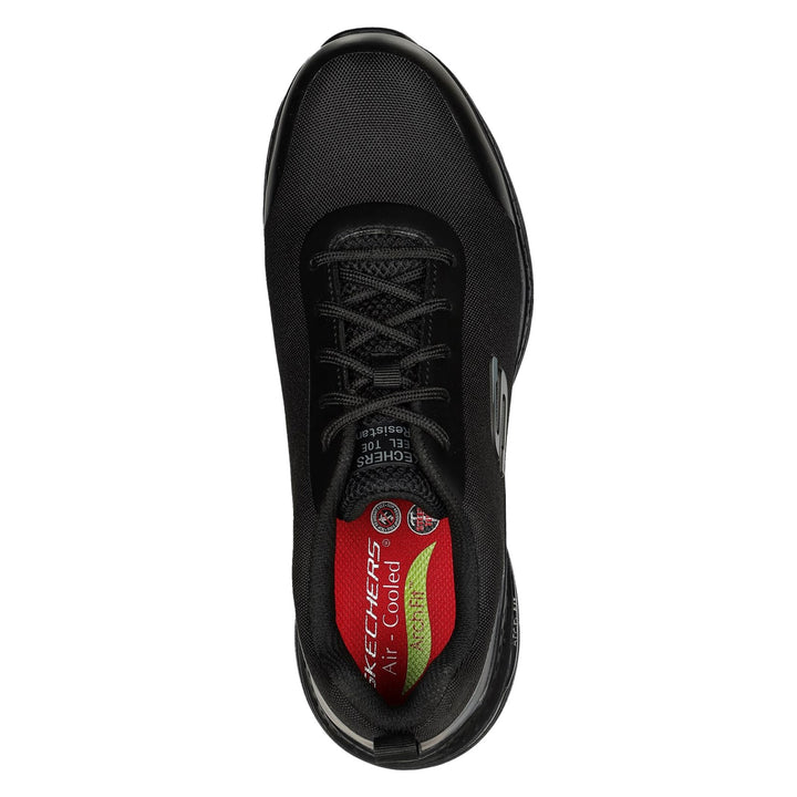 Men's Wide Fit Skechers 200086EC Arch Fit Ringstap Safety Trainers in Black - Image 1