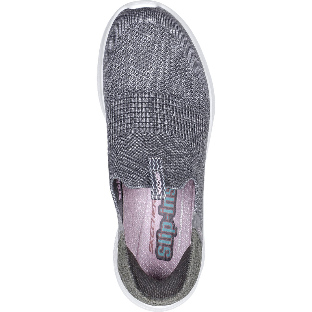 Women's Wide Fit Skechers 149708 Slip-ins Ultra Flex 3.0 Cozy Streak Trainers - Grey in Grey - Image 5