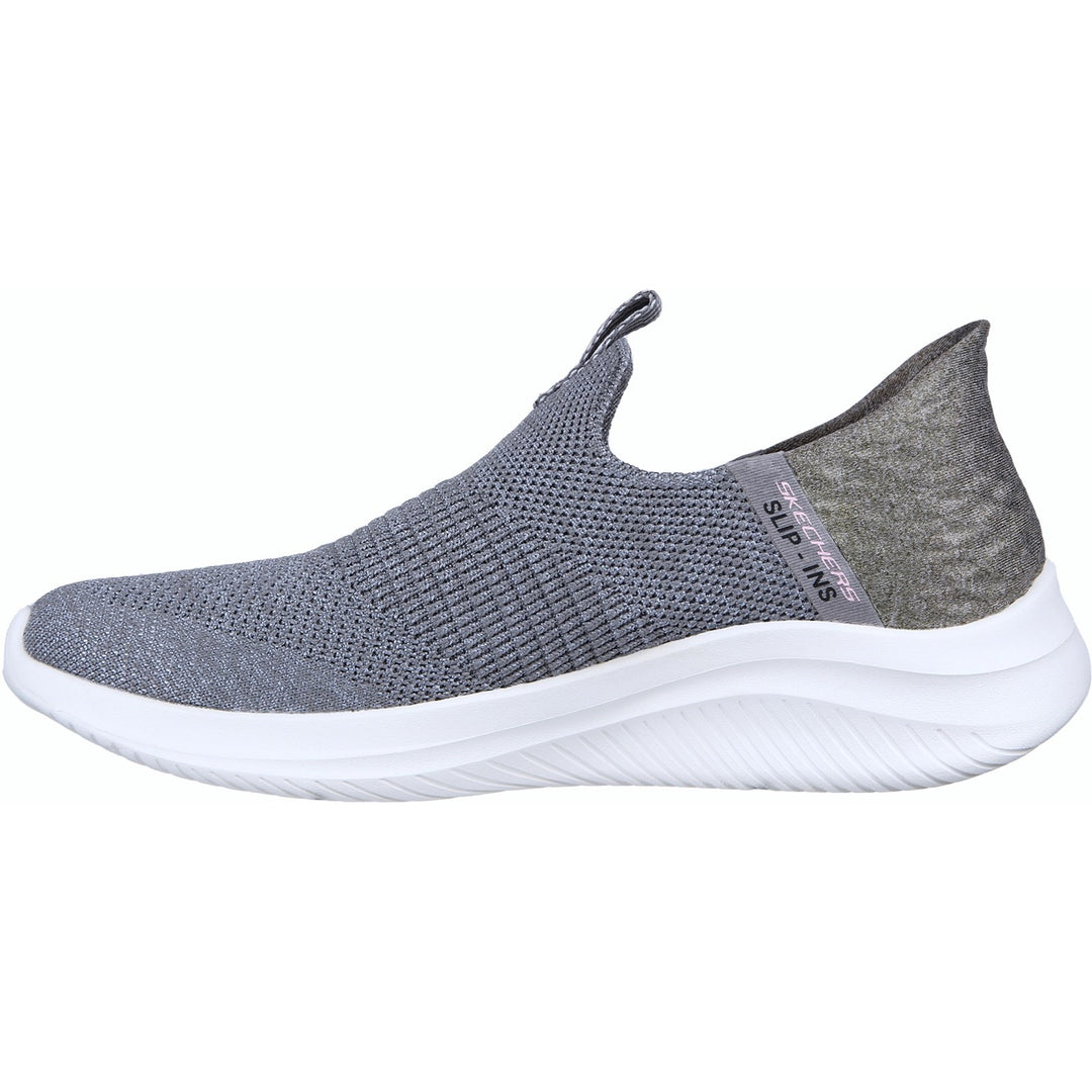 Women's Wide Fit Skechers 149708 Slip-ins Ultra Flex 3.0 Cozy Streak Trainers - Grey in Grey - Image 4