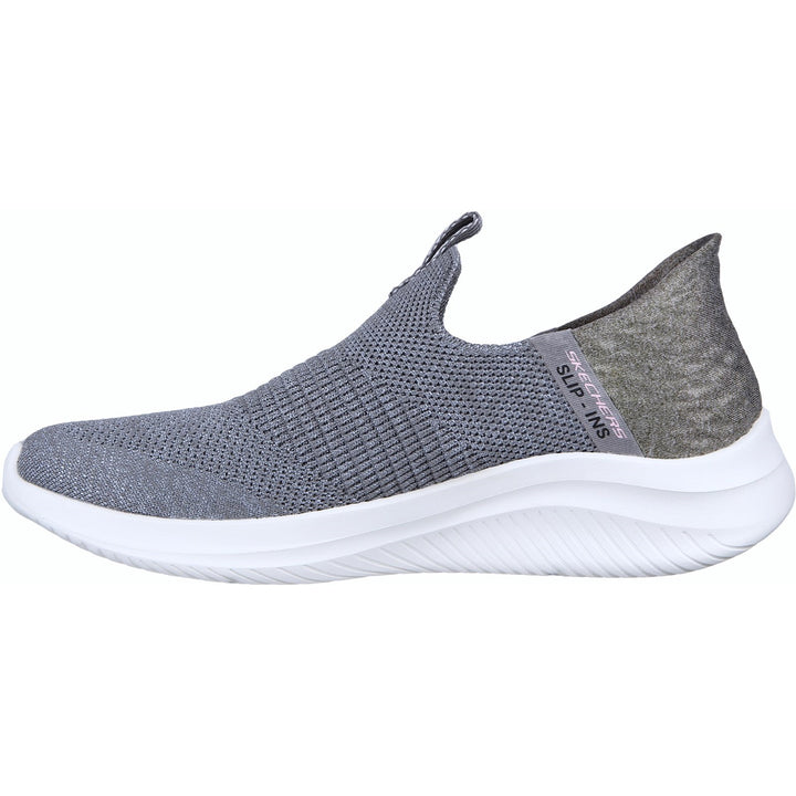 Women's Wide Fit Skechers 149708 Slip-ins Ultra Flex 3.0 Cozy Streak Trainers - Grey in Grey - Image 1