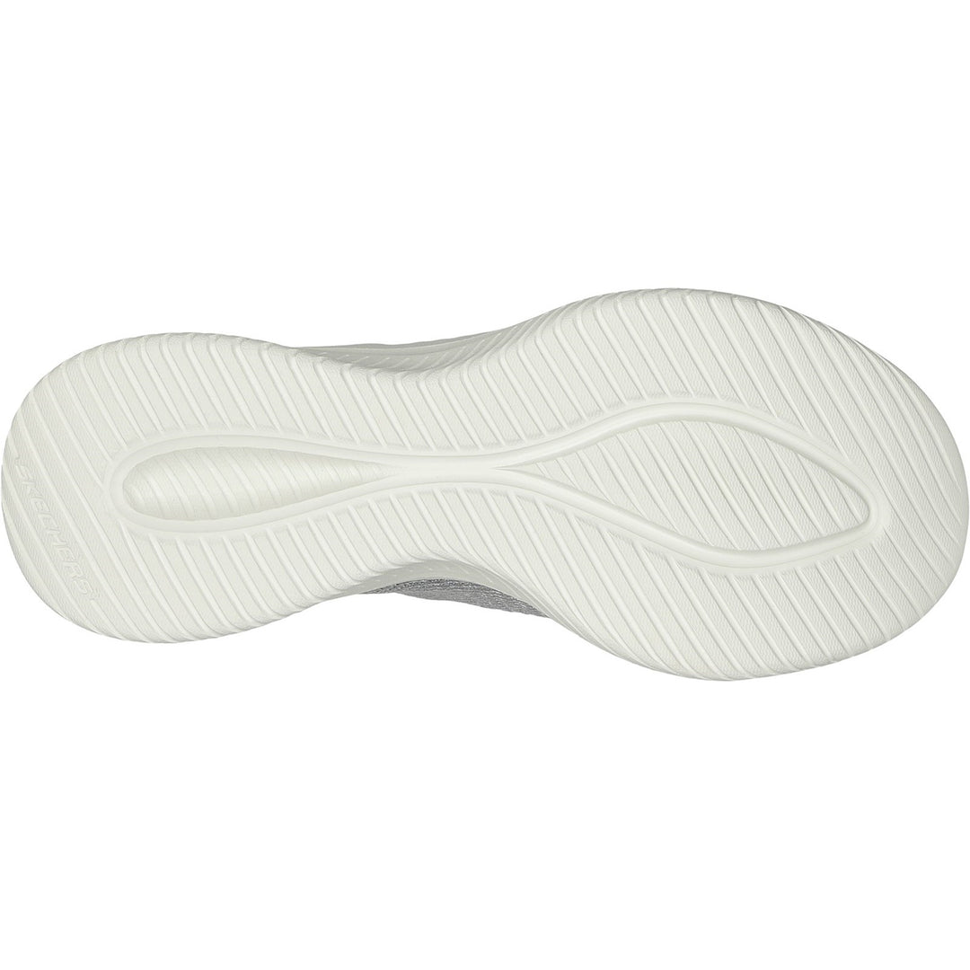 Women's Wide Fit Skechers 149709W Slip-ins Ultra Flex 3.0 Smooth Step Trainers - Light Grey in Light Grey - Image 6