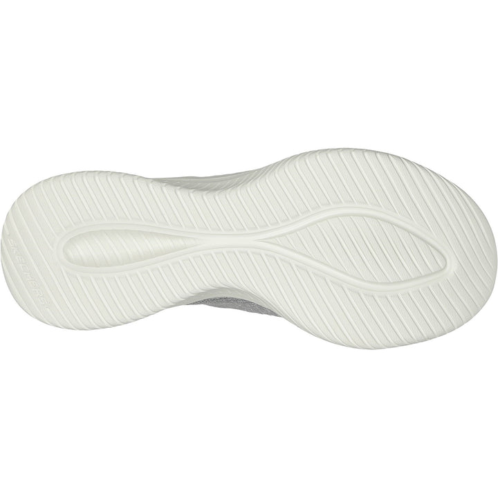 Women's Wide Fit Skechers 149709W Slip-ins Ultra Flex 3.0 Smooth Step Trainers - Light Grey in Light Grey - Image 1