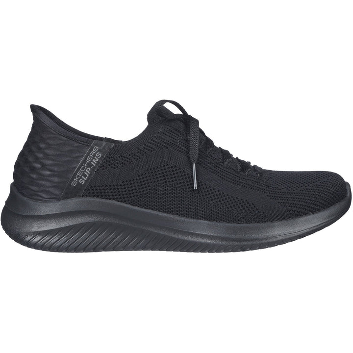 Women's Wide Fit Skechers Slip-ins 149710 Ultra Flex 3.0 Brilliant Path Trainers in Black - Image 1