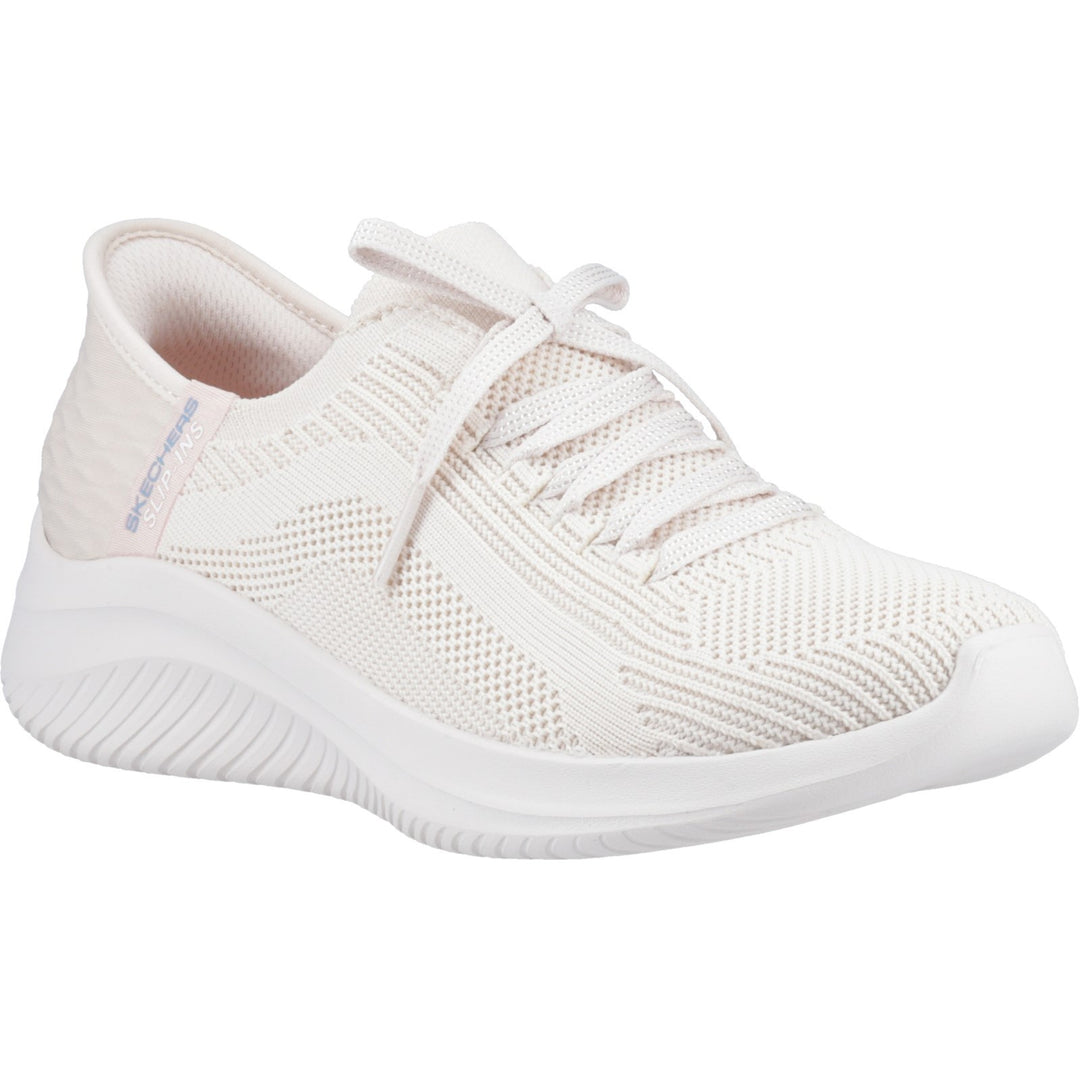 Women's Wide Fit Skechers Slip-ins 149710 Ultra Flex 3.0 Brilliant Path Trainers in Black - Image 9