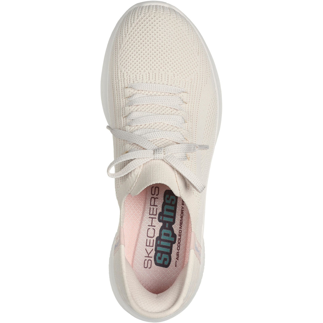 Women's Wide Fit Skechers Slip-ins 149710 Ultra Flex 3.0 Brilliant Path Trainers in Black - Image 12
