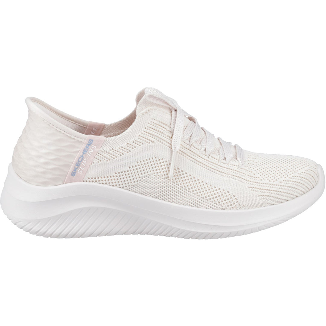 Women's Wide Fit Skechers Slip-ins 149710 Ultra Flex 3.0 Brilliant Path Trainers in Black - Image 8
