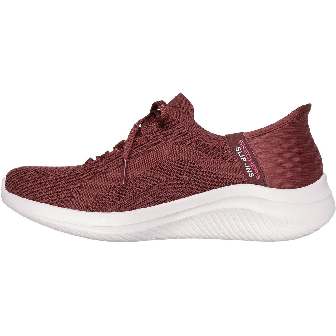 Women's Wide Fit Skechers Slip-ins 149710 Ultra Flex Brilliant Path Trainers in Black - Image 15