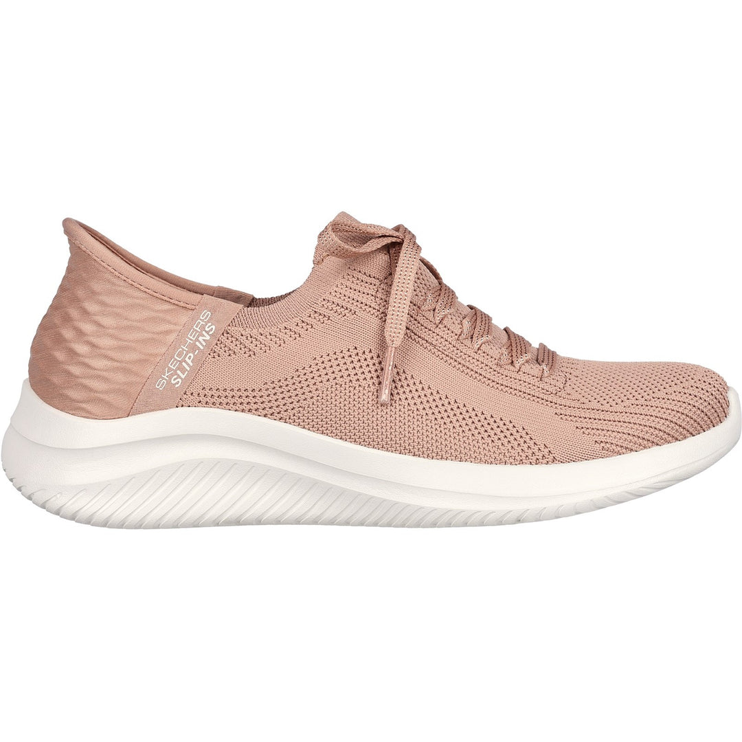 Women's Wide Fit Skechers Slip-ins 149710 Ultra Flex Brilliant Path Trainers in Black - Image 18