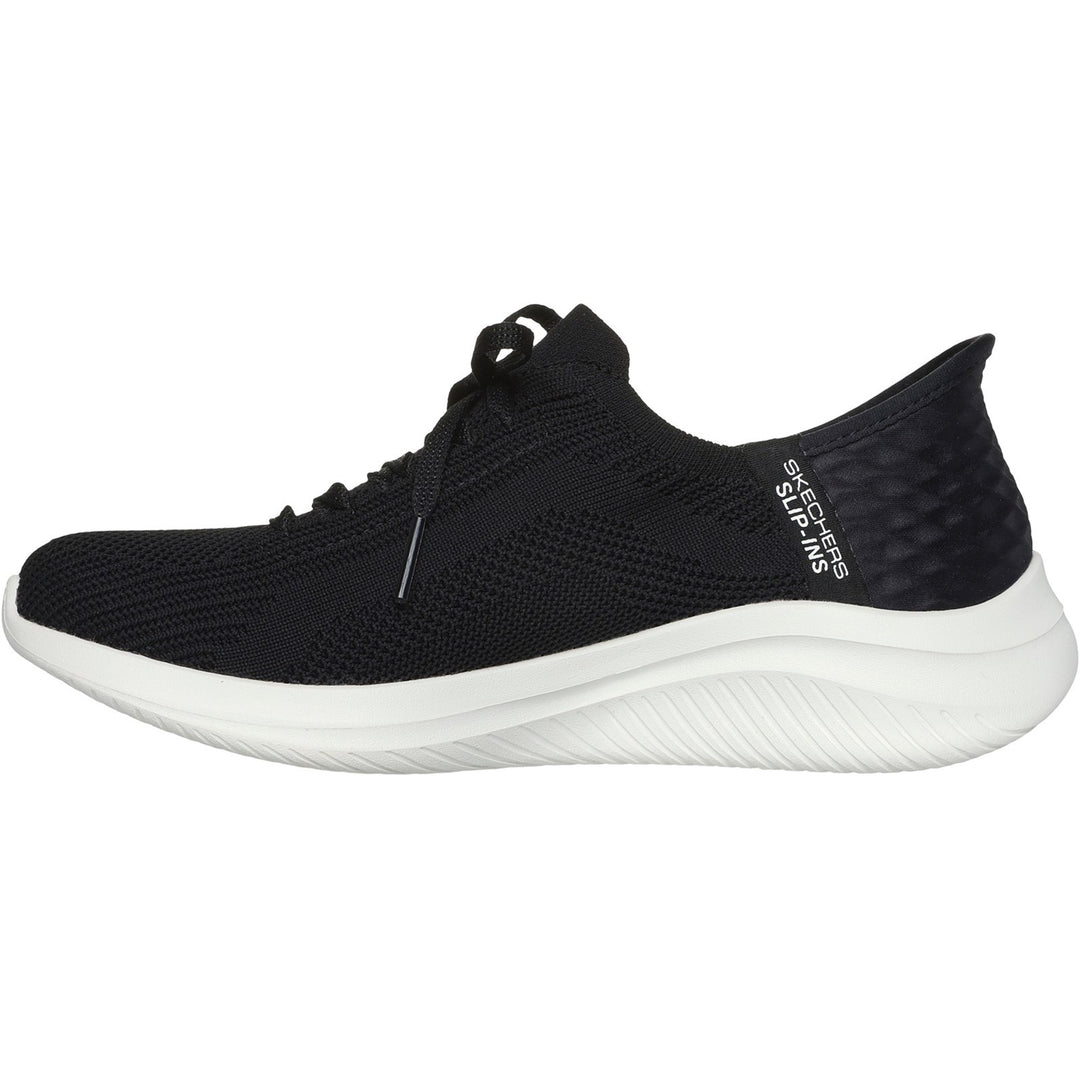 Women's Wide Fit Skechers Slip-ins 149710 Ultra Flex Brilliant Path Trainers in Black - Image 4