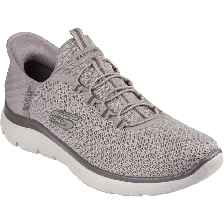 Men's Wide Fit Skechers Slip-ins 232457 Summits High Range Trainers in Taupe - Image 1