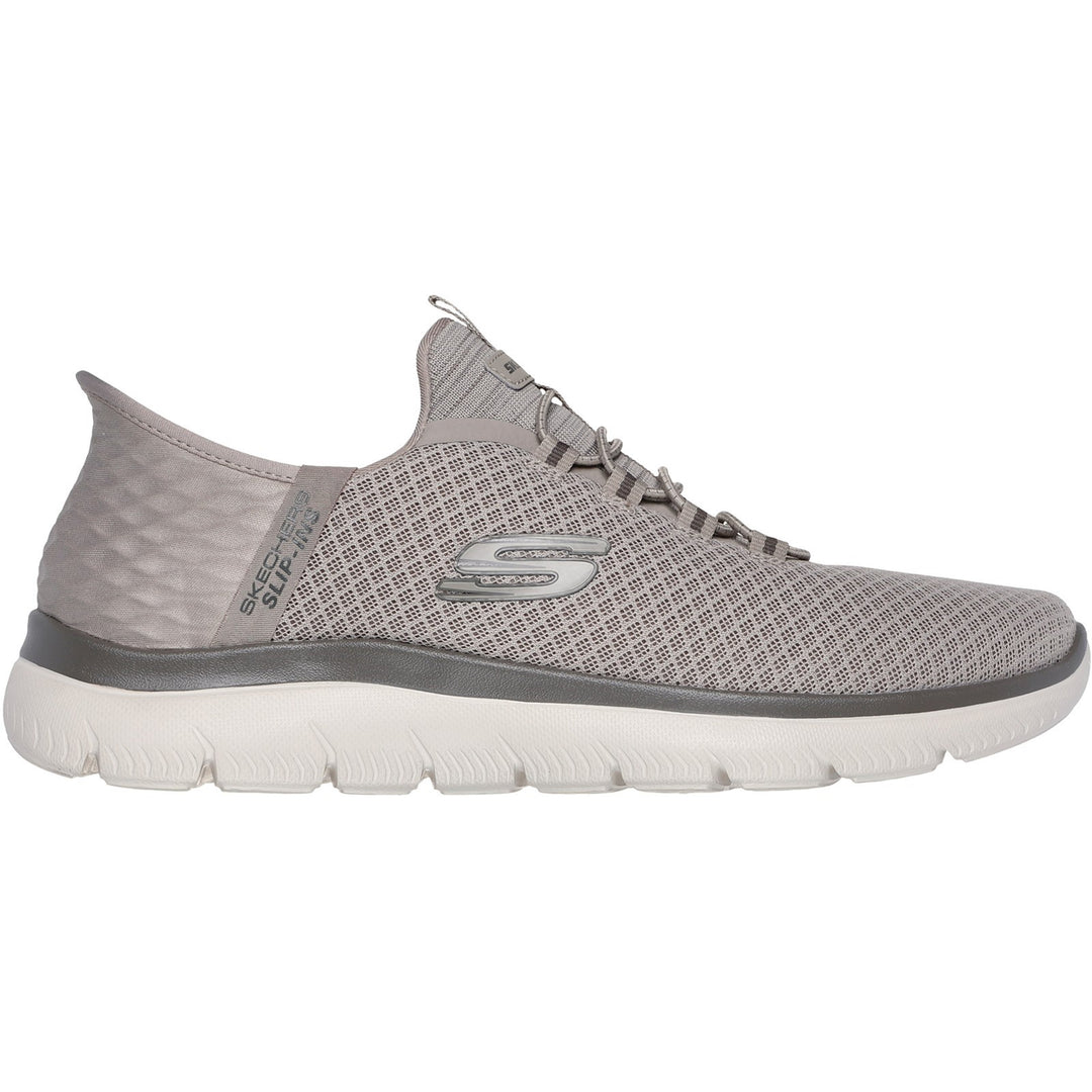 Men's Wide Fit Skechers Slip-ins 232457 Summits High Range Trainers in Taupe - Image 7