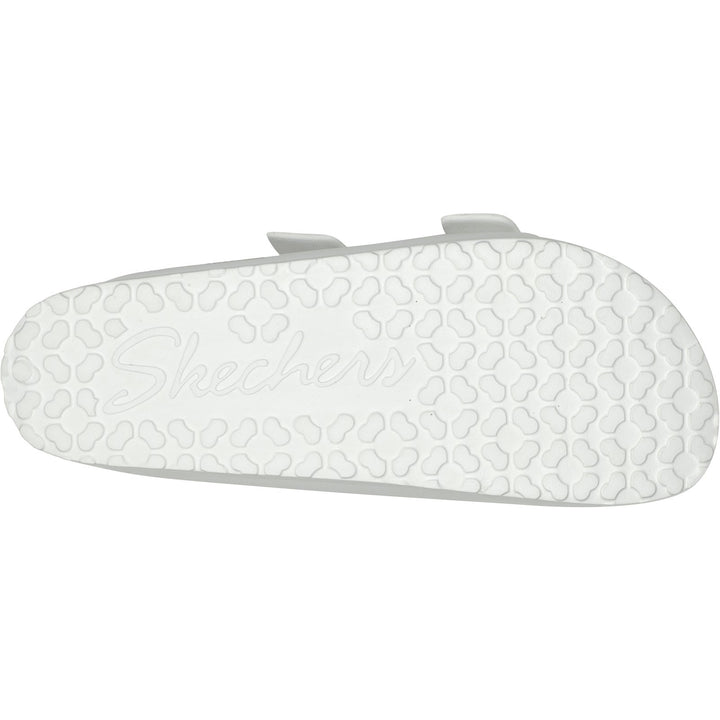 Women's Wide Fit Skechers 111590 Foamies Arch Fit Cali Breeze 2.0 Slippers in White - Image 1