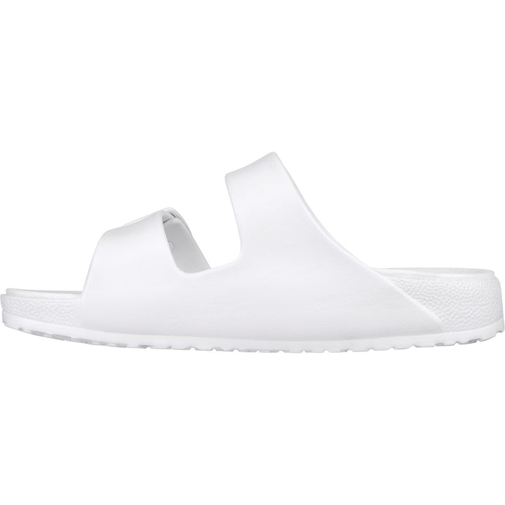 Women's Wide Fit Skechers 111590 Foamies Arch Fit Cali Breeze 2.0 Slippers in White - Image 1